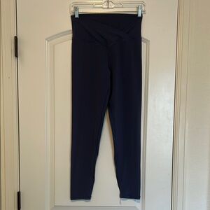 Aerie Offline Real Me Blue Crossover Waist Leggings Size Large